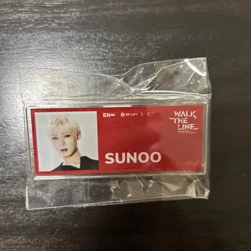 ENHYPEN 선우 최애여행 아크릴 명찰 도쿄 타워 red