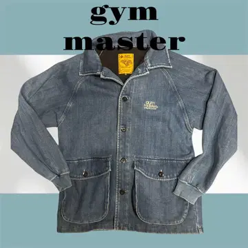 gym master 자수 로고 포함 데님 자켓 M 사이즈