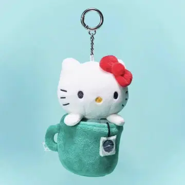 한국 한정판 헬로키티 봉제 인형 키링