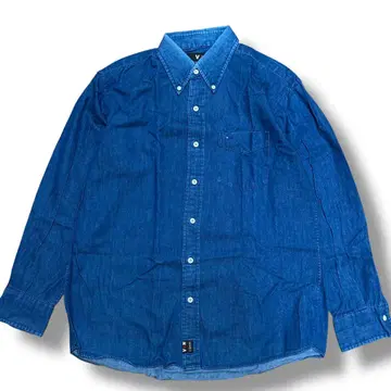 VAN JACKET 밴재킷 원포인트 로고 자수 BD 데님 셔츠