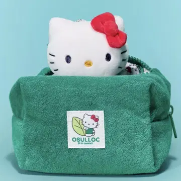 [ 한국 한정판 ] 헬로키티 티 가든 파우치 & 키링 세트