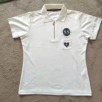 댄스 위드 드래곤 화이트 피케 셔츠 88 자수 포함