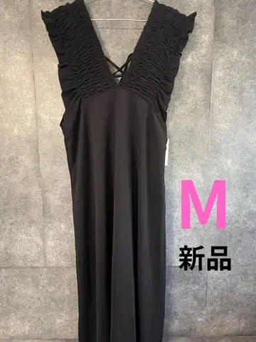 [ 새상품 ] 시마무라 셔링 원피스 M 사이즈 블랙
