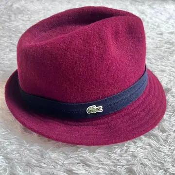 LACOSTE 라코스테 울 모자 와인 레드 58cm