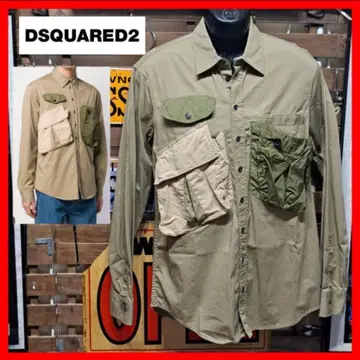 정가 86,000 Dsquared2 런웨이 멀티 포켓 밀리터리 셔츠