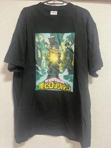 나의 히어로 아카데미아 T셔츠 블랙 미도리야 이즈쿠