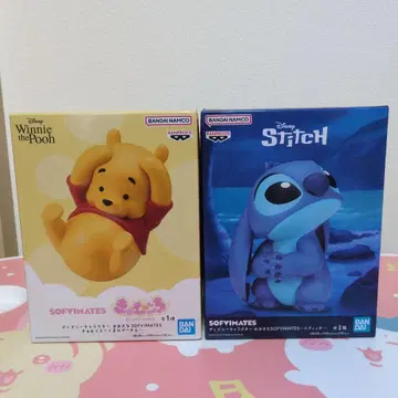 SOFVIMATES 곰돌이 푸 & 스티치 피규어 세트