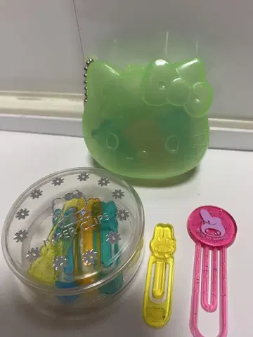 레어! 헬로키티 마이멜로디 페이퍼 클립과 키티 클립