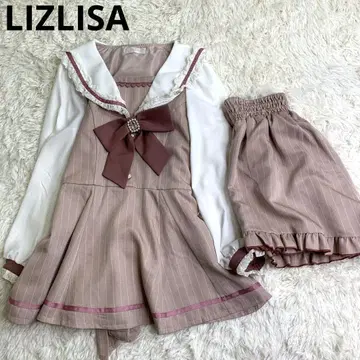 LIZLISA 세일러 셋업 핑크