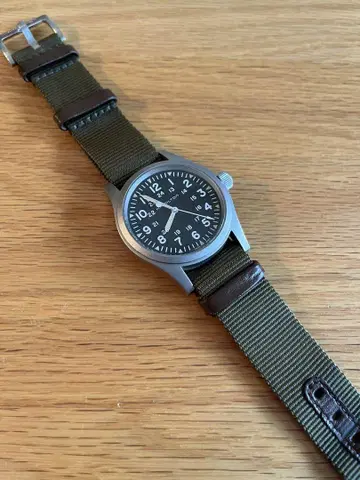 카키 필드 MECHANICAL 38MM H69439931