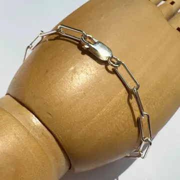 Sterling Silver Trombone Chain Bracelet2