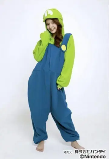 반다이 루이지 인형옷 성인 플리스 할로윈