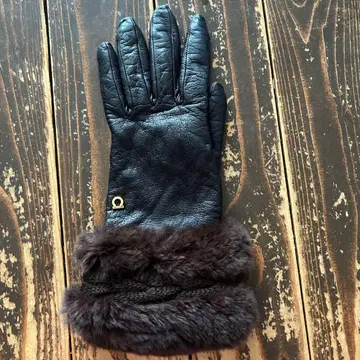 페라가모 여성용 장갑 왼쪽 가죽 퍼 포함 ferragamo