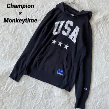 Champion x MONKEYTIME 리버스 위브 콜라보 후드티 S
