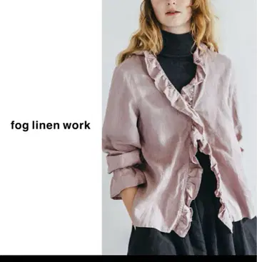 9/28까지 fog linen work ELENA TOP 로즈 긴팔 셔츠