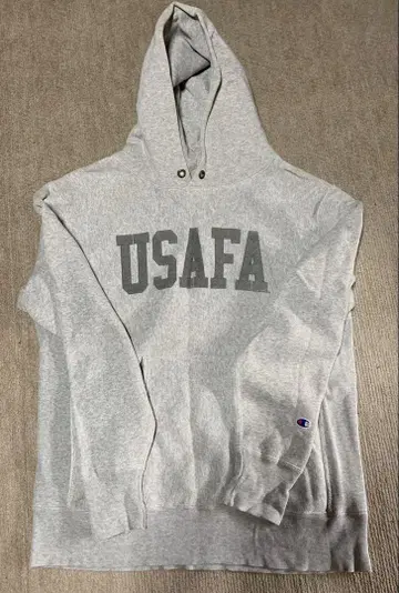 챔피온 USAFA 리버스 위브 후드티 복각 파랑 택 XL