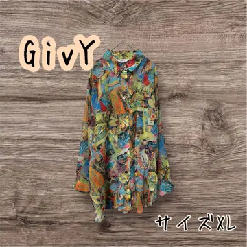 GivY 레나운 룩 쇼와 레트로 긴팔 시어 셔츠