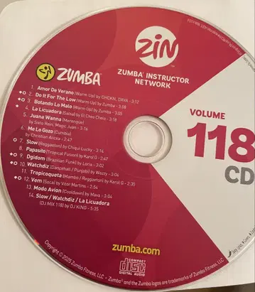ZUMBA zin118 CD
