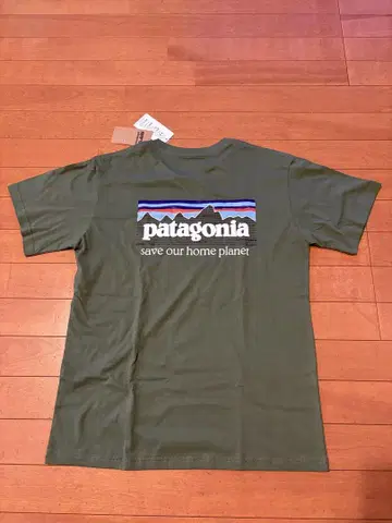 미사용 새상품 파타고니아 patagonia 올리브 반팔 t셔츠