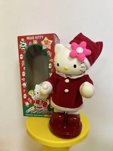 레트로 키티의 댄싱 산타 피규어 산리오 크리스마스 인형