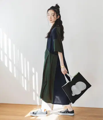 누누포르메 nunuforme 바이컬러 롱 원피스 2