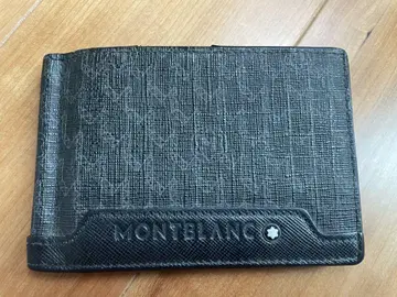 Montblanc 블랙 접이식 지갑 머니클립