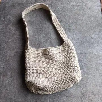 ZARA 마크라메 니트 숄더백