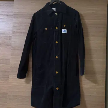 Lee 코듀로이 롱 코트 네이비