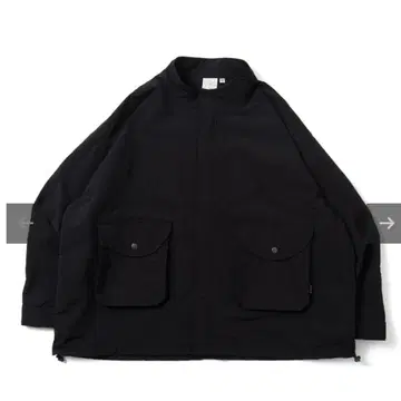 NYLON RIPSTOP JACKET BLACK [what's up]