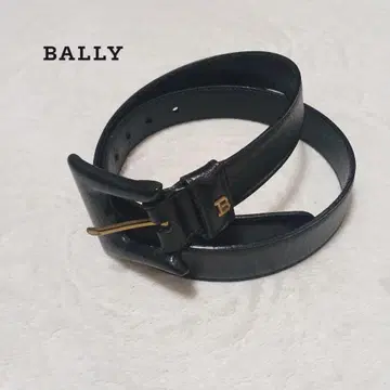 발리 BALLY 가죽 벨트 블랙 로고 이탈리아제 여성용