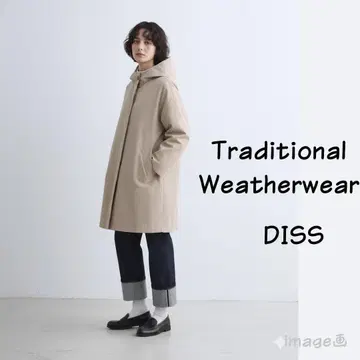 트래디셔널 웨더웨어 DISS 후드코트 히요쿠 시타테 라이트 아우터