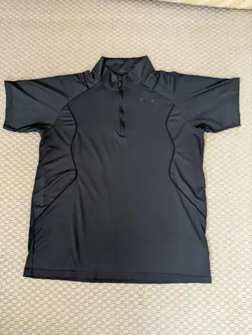 Oakley 골프 하프 지퍼 블랙 셔츠 XL