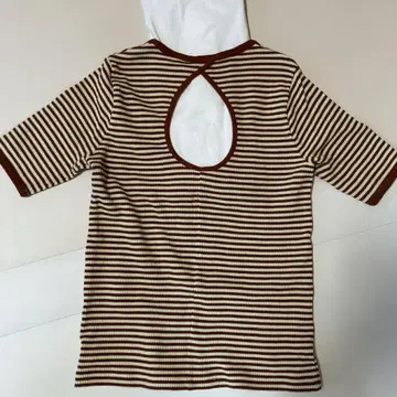 spick & span 멀티 보더 티셔츠 백산