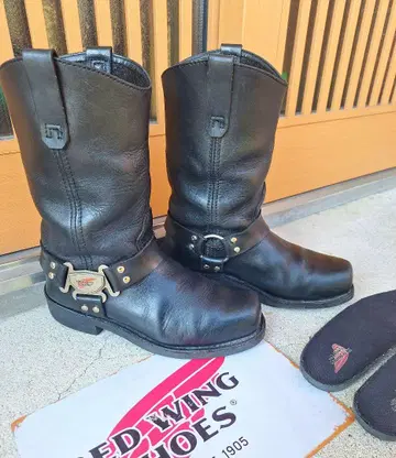 레어 레드윙 969 엔지니어 부츠 9E 2 발 받침 포함 27