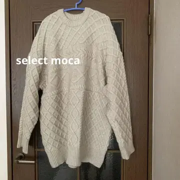 셀렉 모카 SELECT MOCA 니트 원피스 미니 기장 라운드넥