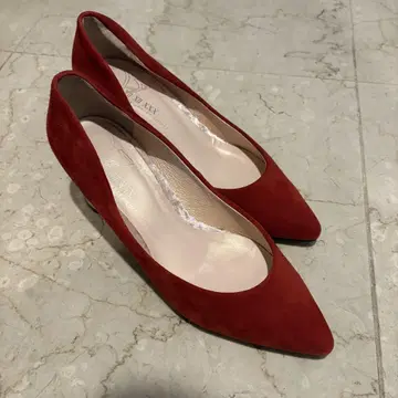 VIIXII XXX 스웨이드 빨간색 힐