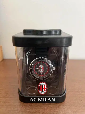 AC MILAN 시계 공식 라이선스 상품 블랙 레드