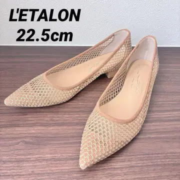 새상품급 르탈론 골드 메쉬 플랫슈즈 22.5cm