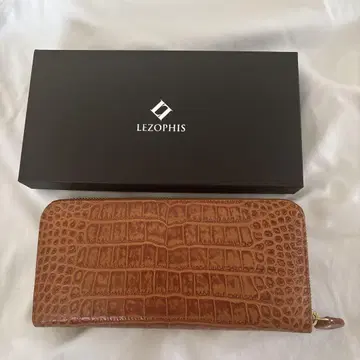 LEZOPHIS 브라운 가죽 장지갑