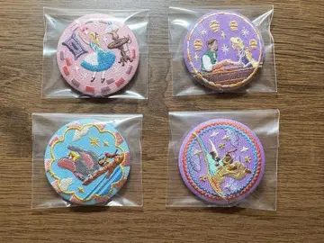 Disney Characters 디즈니 자수 캔 배지 4개 세트