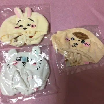 치이카와 (먼작귀) 고양이 모자 3개 토끼 밤만쥬 모몽가 강아지에게도