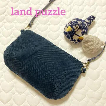 733 랜드 퍼즐 숄더백 land puzzle 레어 네이비 컬러