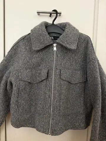 ZARA 그레이 집업 자켓