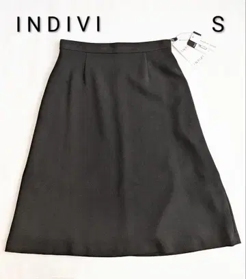 INDIVI 블랙 플레어 스커트 미사용 새상품 S