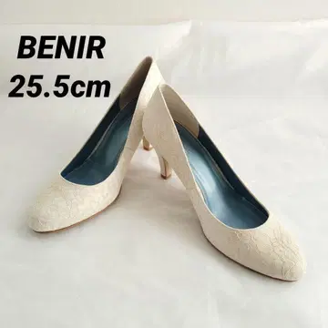 BENIR 브라이덜 신발 레이스 7cm 힐 25.5cm