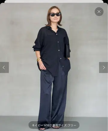 Deuxieme Classe cotton sheer 셔츠 네이비