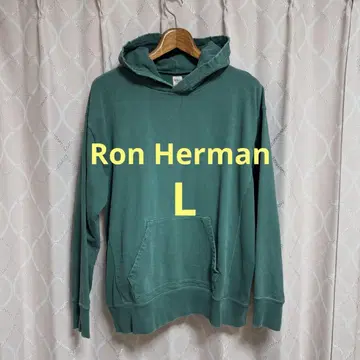론 헤르만 데미지 가공 후드티 그린 LRon Herman