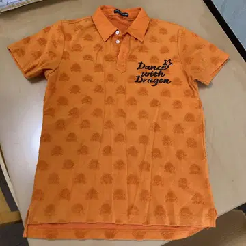 Dance with Dragon 오렌지 피케 셔츠