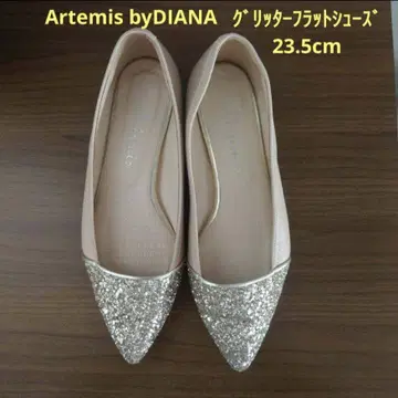 Artemis byDIANA 글리터 부착 플랫슈즈