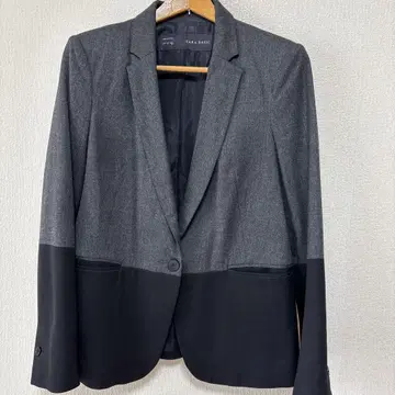 ZARA BASIC 테일러드 자켓 L 바이컬러